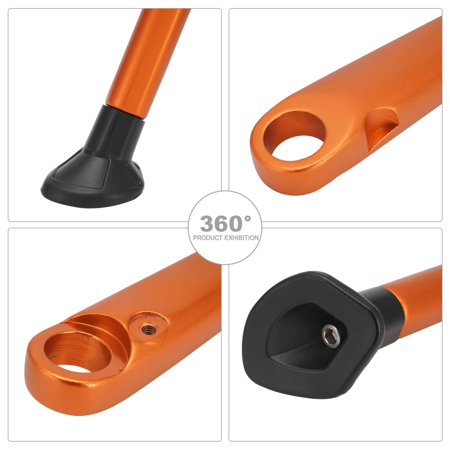 Cavalletto Laterale JFG RACING Per Moto Da Cross – Supporto Posteriore In Alluminio Forgiato Per XCF, EXC, FE, TE E FX (arancione)