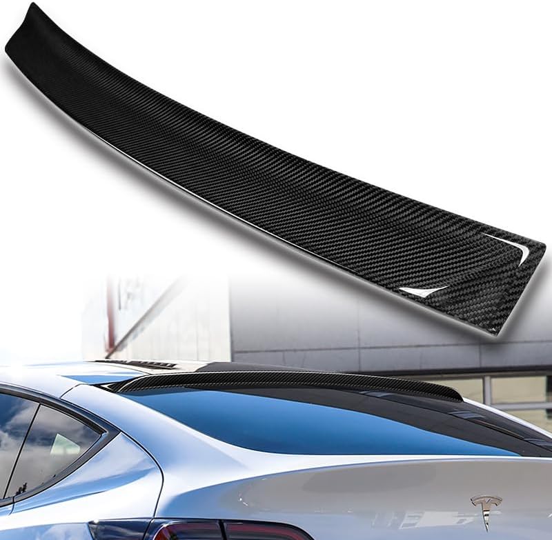 Amazon.com: HK5 Stylish Look Real Carbon Fiber Rear Roof Window Visor ...