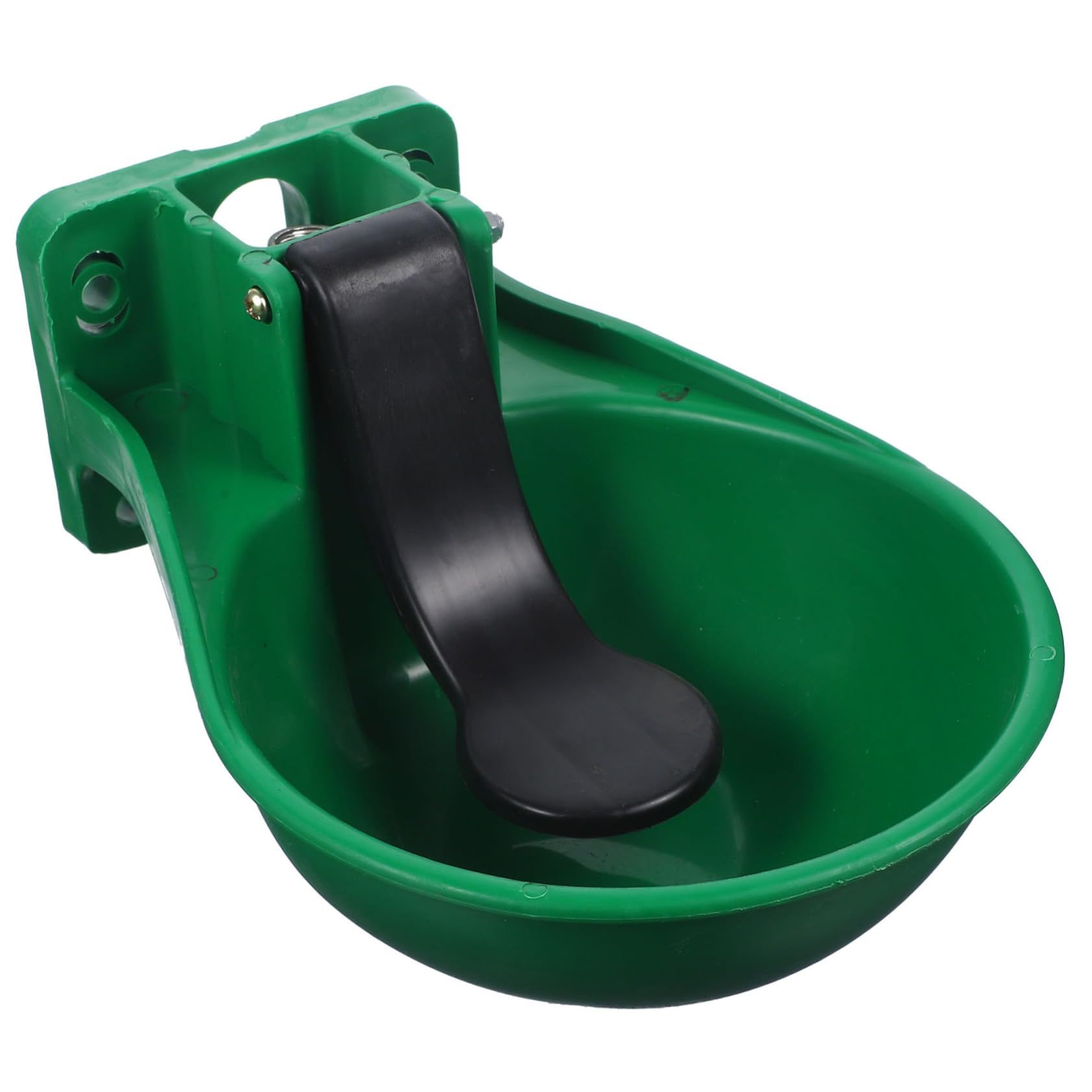 Abbeveratoio Automatico per Bestiame Nero, Resistente in Plastico e Ferro