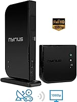 Vista 2 de Nyrius Aries Home - Transmisor y receptor inalámbrico digital HDMI para transmisión de video HD 1080p con extensor remoto IR (NAVS500) - Paquete de 2