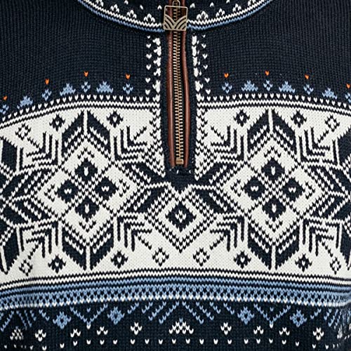 Dale Of Norway Blyfjell Unisex Sweater - 100% Lightweight Wool Sweater - Men's Sweaters And Pullovers - Ski Sweater For Women With Detailed Patterns - Unisex Sweaters For Adults - 5 Color Options #TOP4