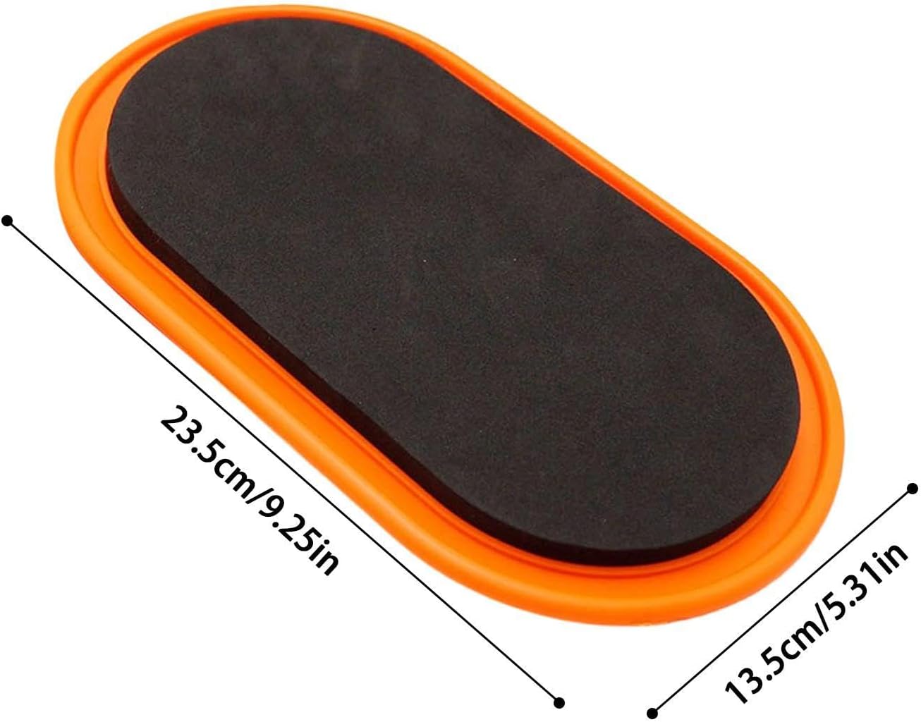 Workout Sliders Disc Set, Oval Shape Exercise Trainer Discs, Smooth Floor Pilates Gliding Pads for Core Strength, Home Gym Fitness Equipment for Men Women Bedroom Living Room Indoor Daily Routine