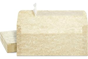 Sustainable Greetings 50 Pack, 10 Parchment Envelopes for Letters and Invitations (4...