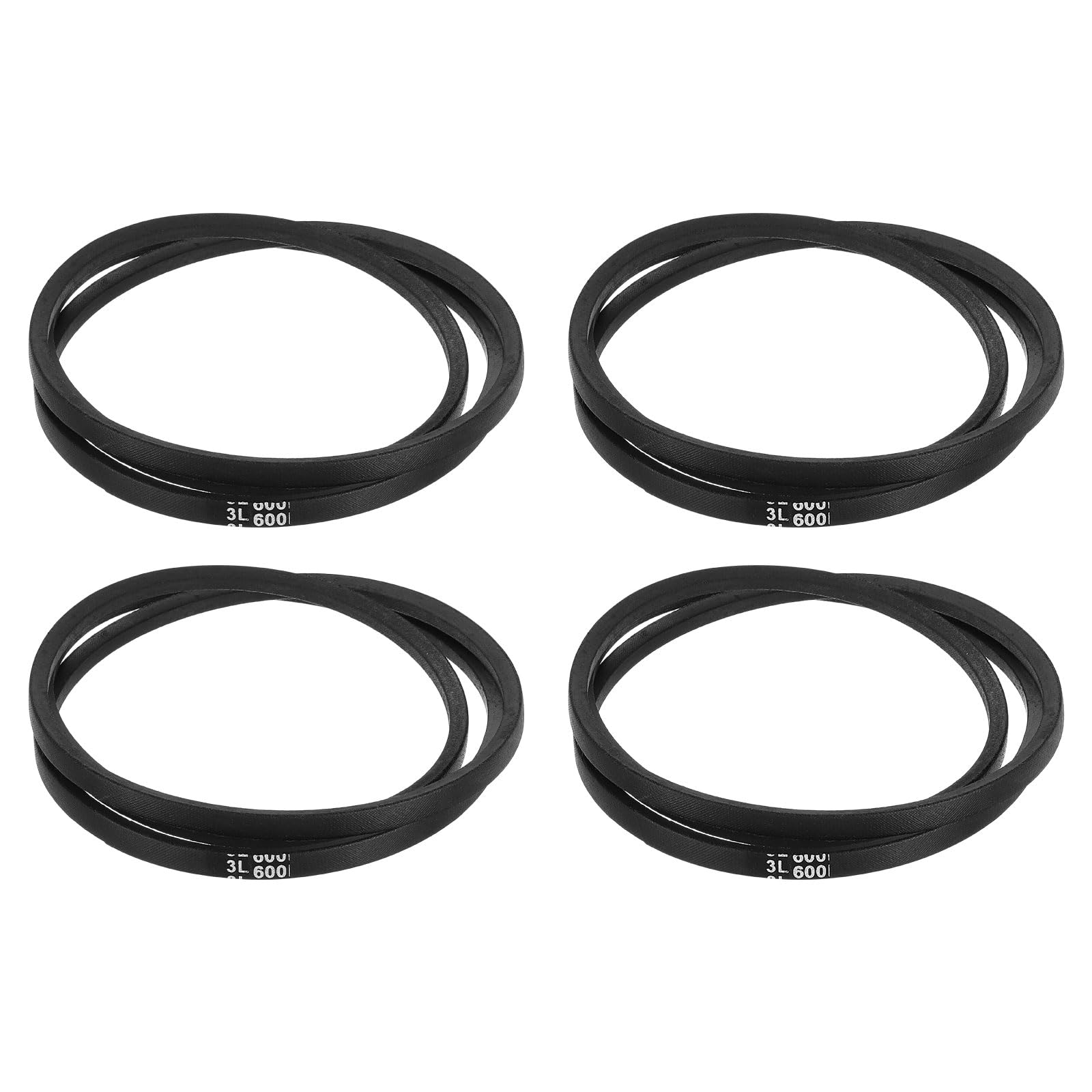 uxcell 3L240 Classic Wrapped Rubber V-Belt, 24"(610mm) Outside Circumference, 3L Profile V Belt 3/8" Width 7/32" Height — view 98