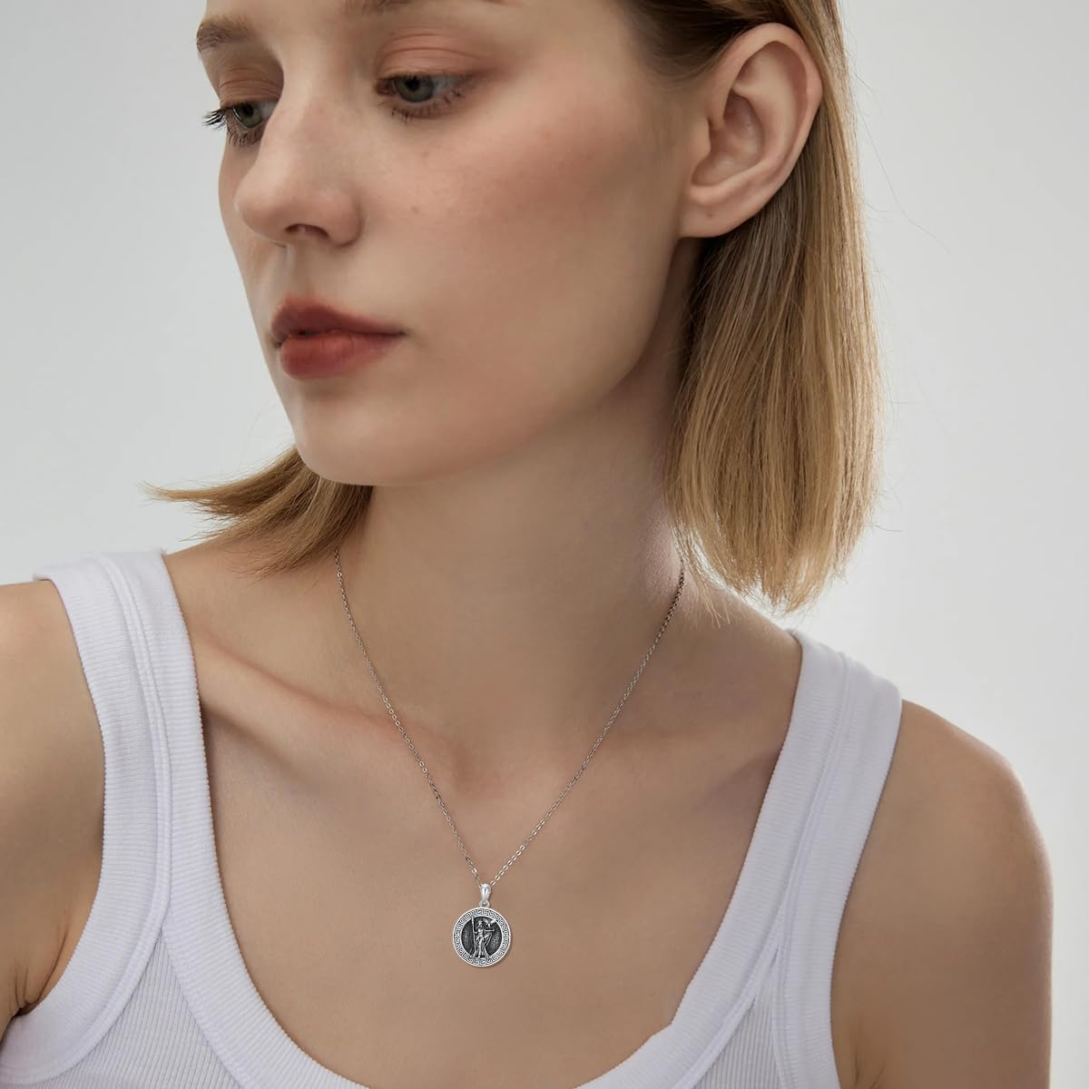 Athena/Medusa/Artemis/Apollo/Hecate/Zeus/Poseidon/Sisyphus Necklace 925 Sterling SIlver Greek Mythology Pendant Jewelry for Men Women Gifts - Image 2