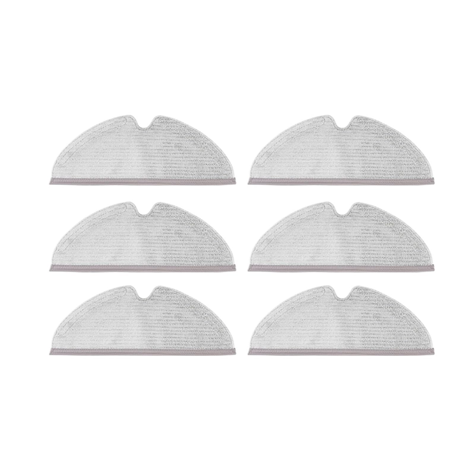 XYMURVVD Water Tank Box, Compatible For Xiaomi, Compatible For Roborock，S5 S6 S50 S60 S61 E25 E35 E20 T4 T6 Robot Vacuum Cleaner Part Accessories(6pcs mop)