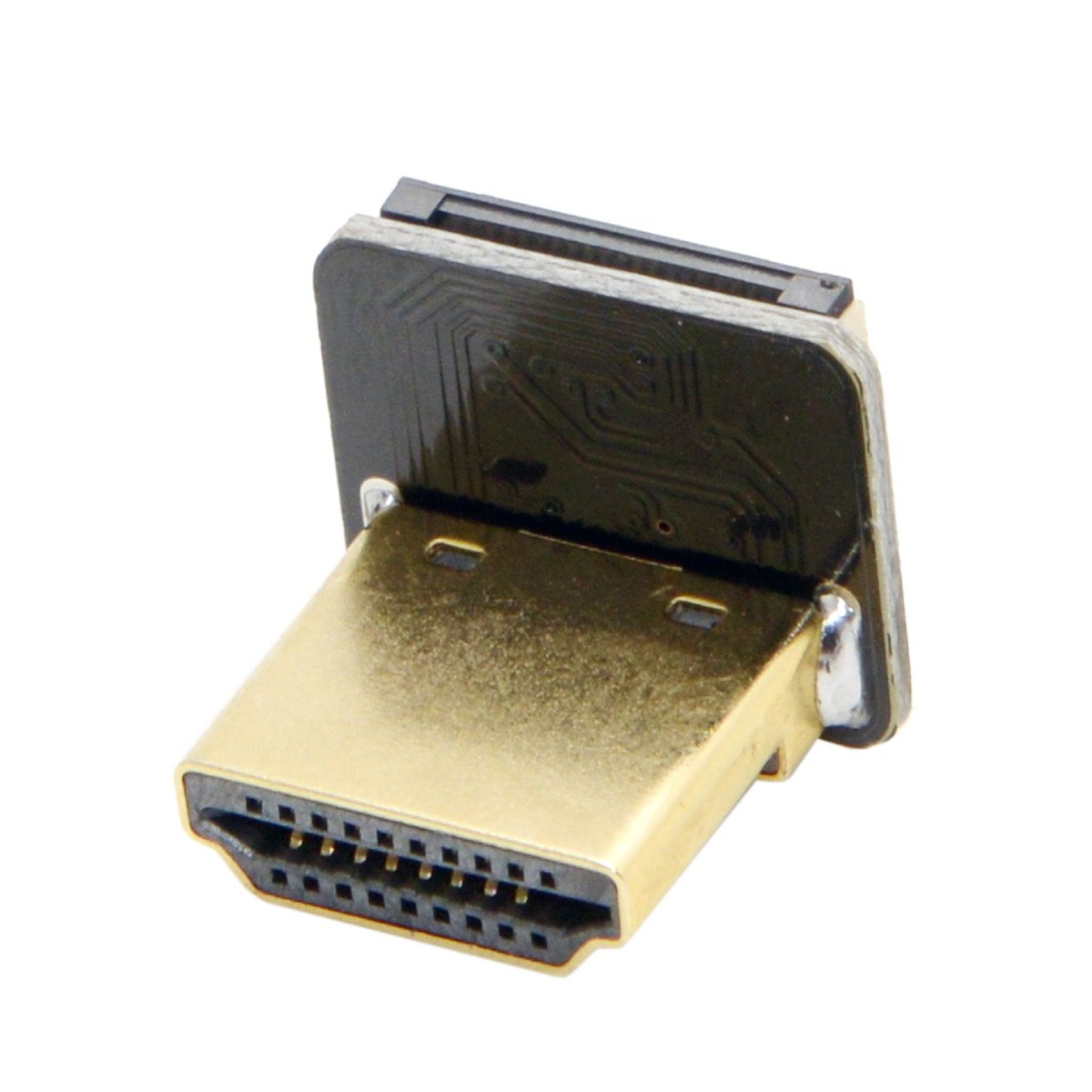 cablecc CYFPV 90 Grad abgewinkeltes FPV Micro HDMI Stecker auf Mini HDMI FPC Flachkabel 20 cm für FPV HDTV Multikopter Luftaufnahmen