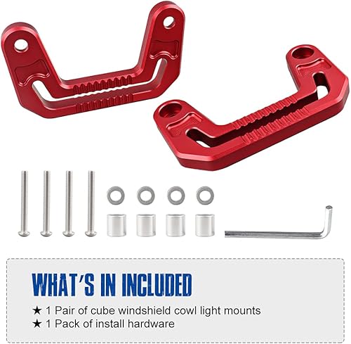 Miniatura 6 de Samman Soportes de montaje de luz, soporte de luz para parabrisas de pilar A compatible con Jeep Wrangler JLJLU 2018-2021 Gladiator JT 2020 2021