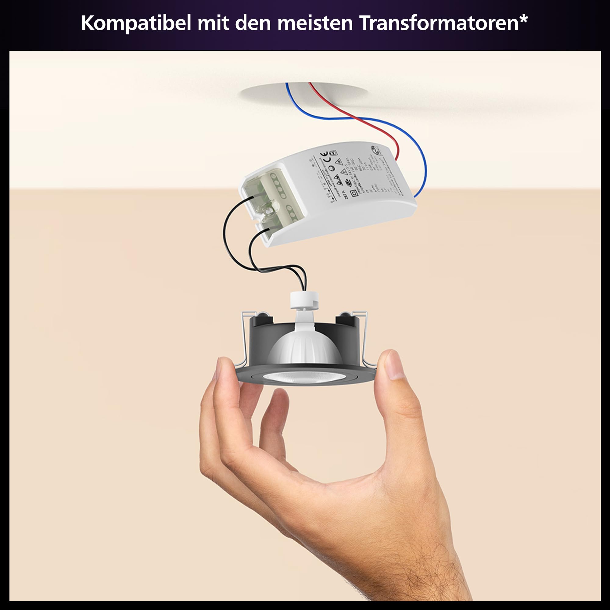 Philips Hue White Ambiance MR16 LED Lampe 2er Pack, dimmbare LED Lampen für das Hue Lichtsystem mit allen Weißtönen, smarte Lichtsteuerung über Sprache und App