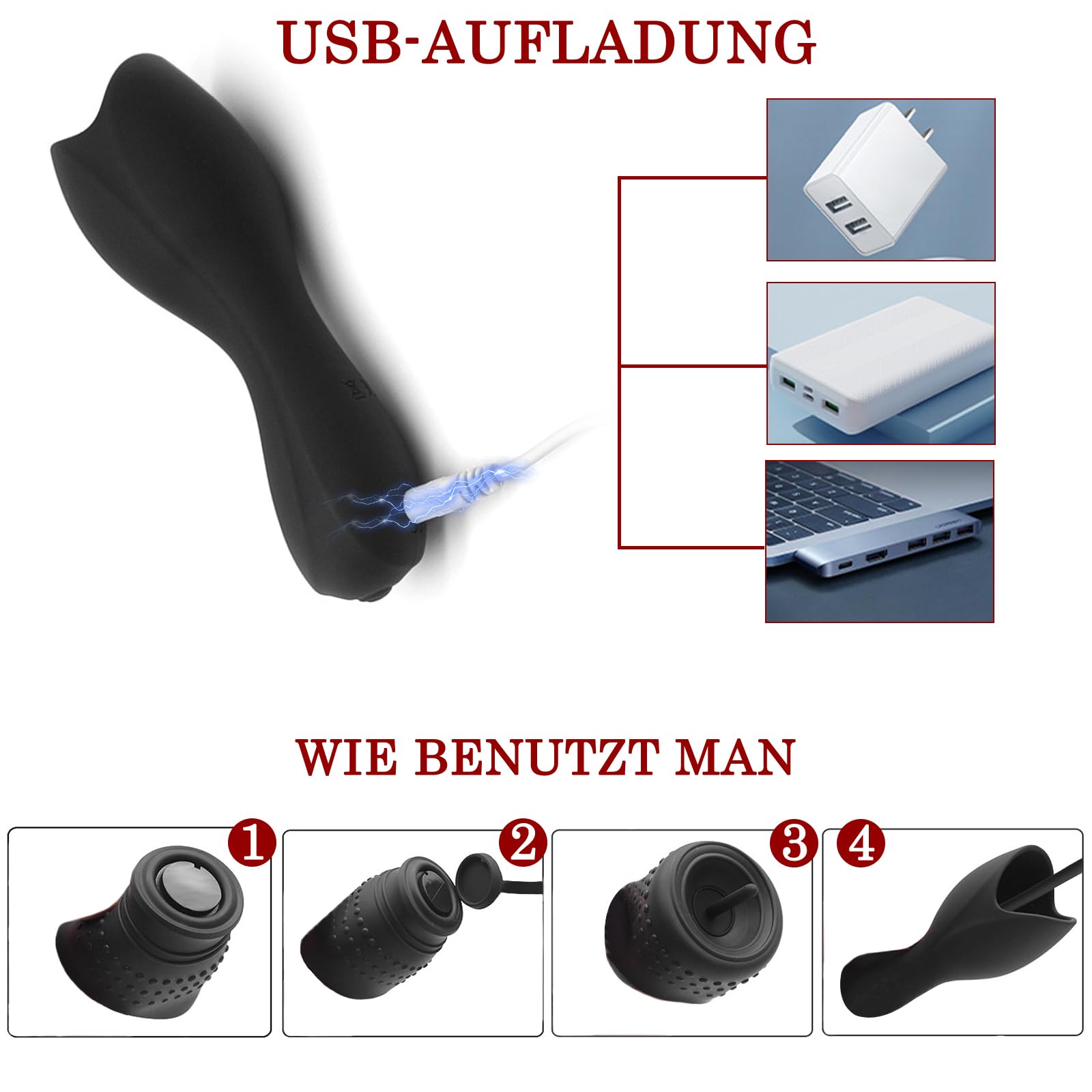 BDSMYEE Ensemble de Dilatateurs Urétraux Électriques en Silicone Homme, 10 Modes de Vibration, 6 Tailles de Plugs Urétraux, Vibrateur Urétral Jouet Sexuel pour Homme