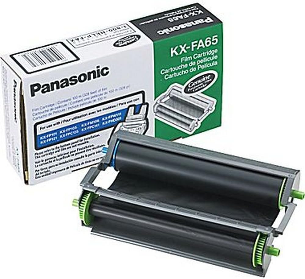 KX-FA65 KX-FHD301 Panafax KX-FM106 FP101 105 121 FPC135 141 FPW111 Film Cartridge in Retail Packaging,Black