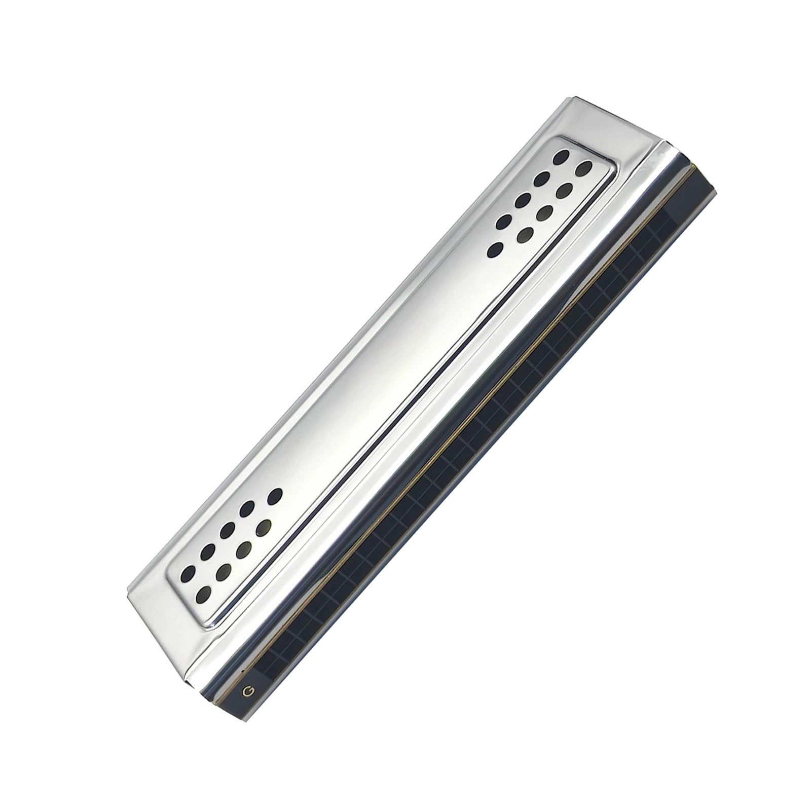 Diatonische Mundharmonikas Tremolo Mundharmonika aus Edelstahl silberfarben Holzblasinstrumente