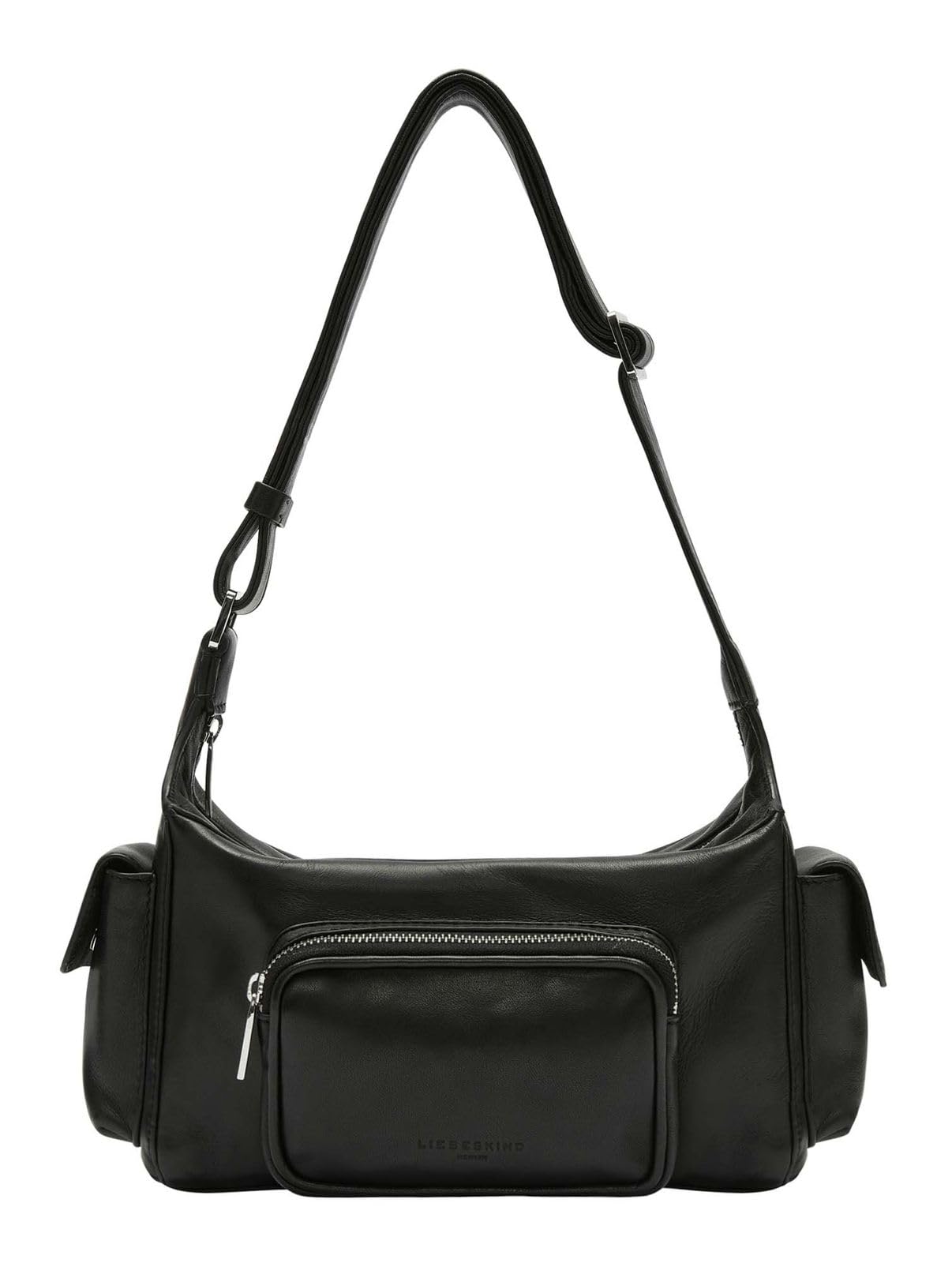 LIEBESKIND BERLIN Leather shoulder bag Lila Sheep Natural Crossbody Black