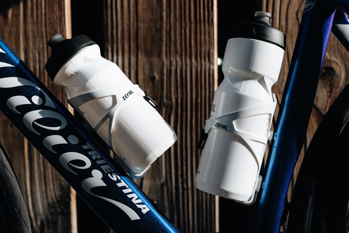 ZEFAL Pack Pulse A2 - Set of Two Lightweight Bike Mountain Bike Road Bike Bottle Cages Strong and Durable 26g Per Bottle Cage White