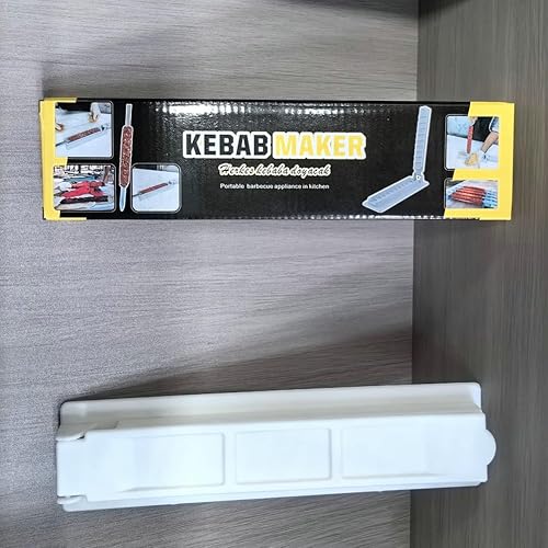 Miniatura 5 de Prensa blanca para hacer kebab, molde manual de Kabob, brochetas de barbacoa que forman tu kebab Kofta como un kebab tradicional hecho a mano