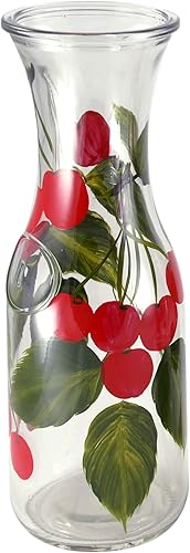Grant Howard 52124 Jarra pintada a mano de cerezas, 34 oz.