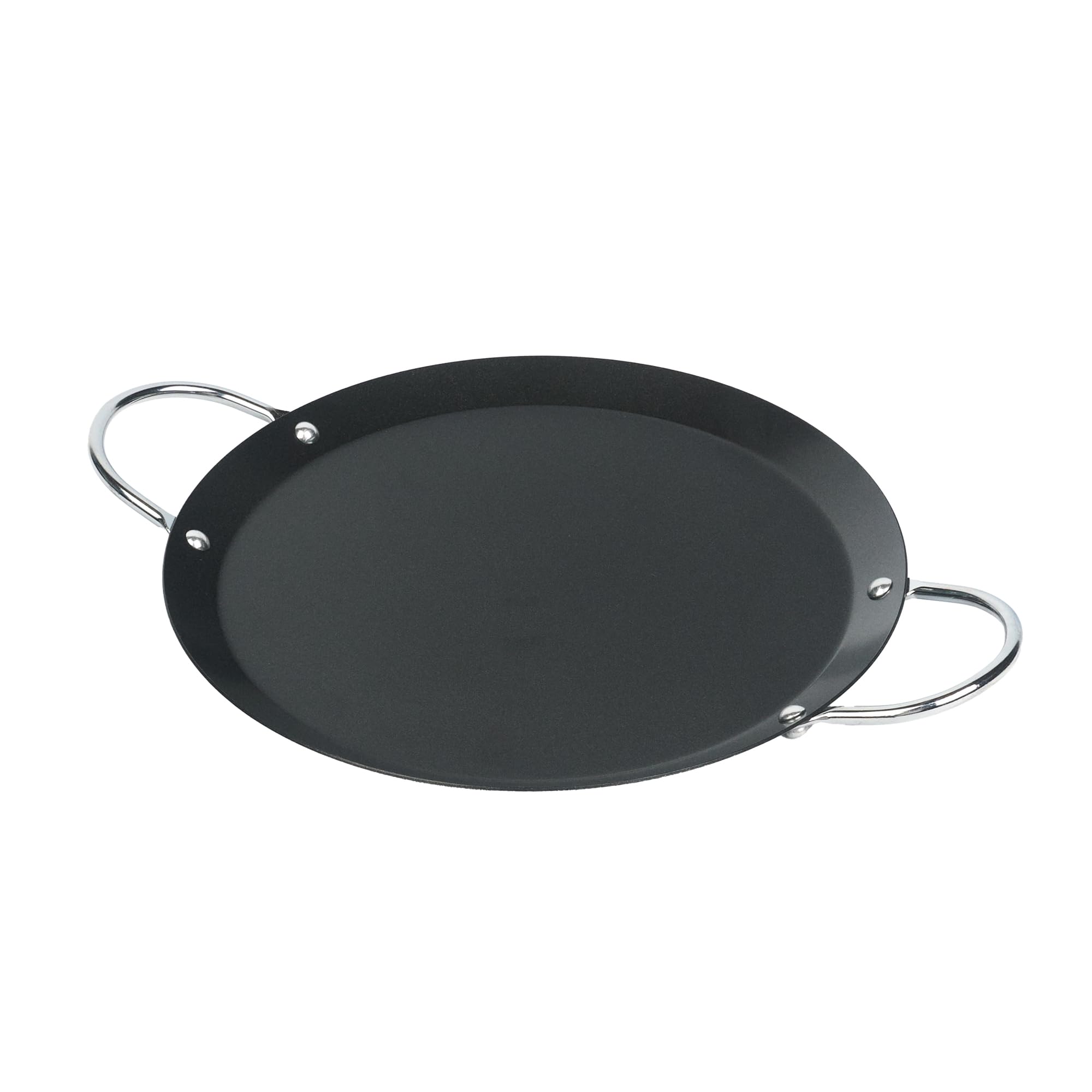 Restaurantware-Met Lux 9 Inch Round Griddles With Double Handles, 10 No-Stick Flat Top Grills