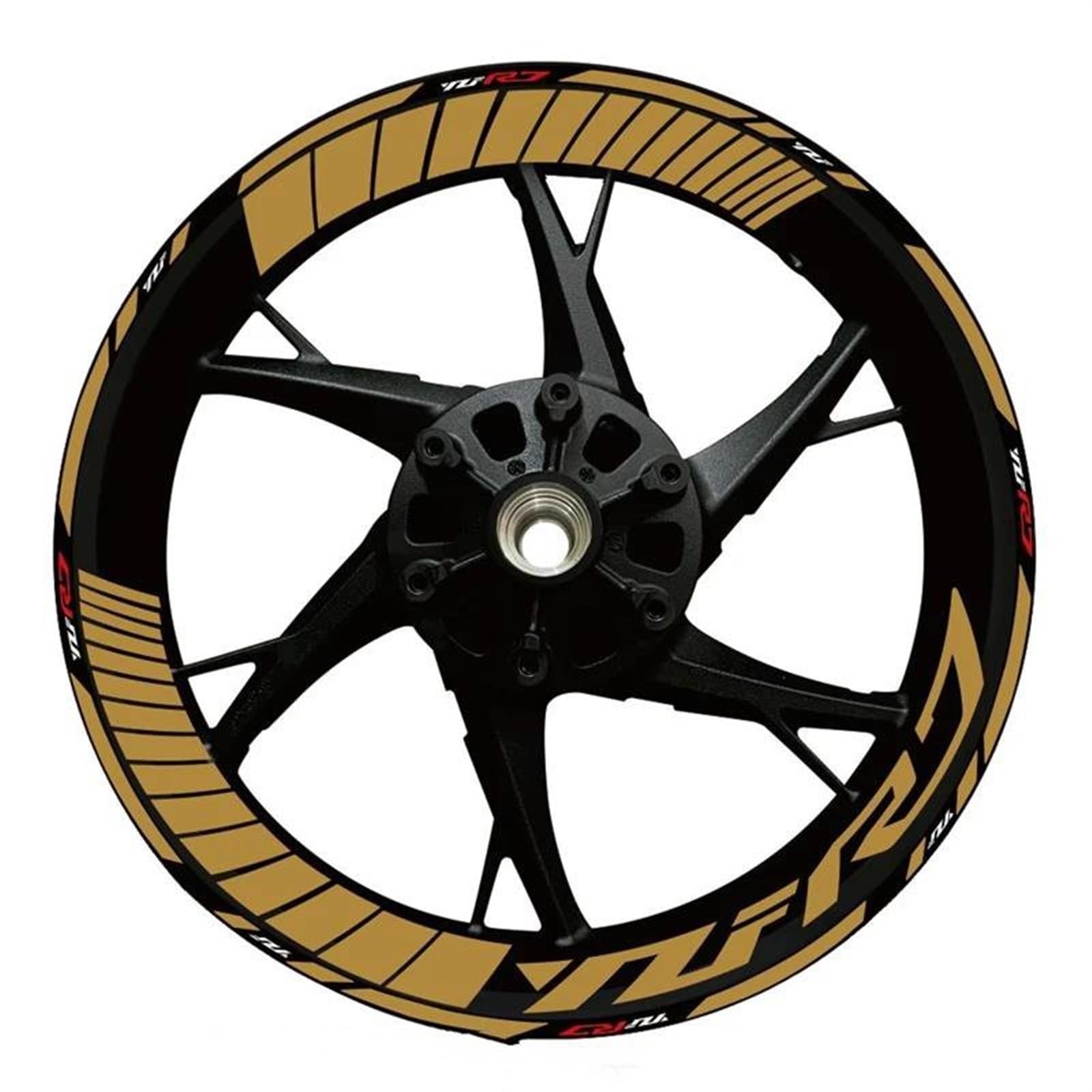 Stickers Motorcycle Accessories Wheel Stickers Reflective Decals Rims for Yamaha YZFR7 YZF R7(Style 18)