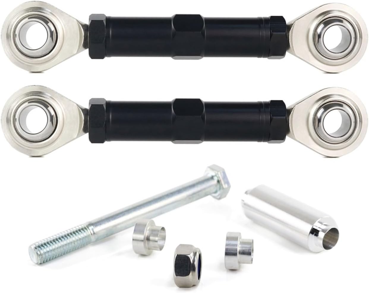 Adjustable Lowering Links Kit for Kki KLX230 KLX230R KLX230S KLX230SM Motorcycle Rear Suspension Drop Levers(Black)