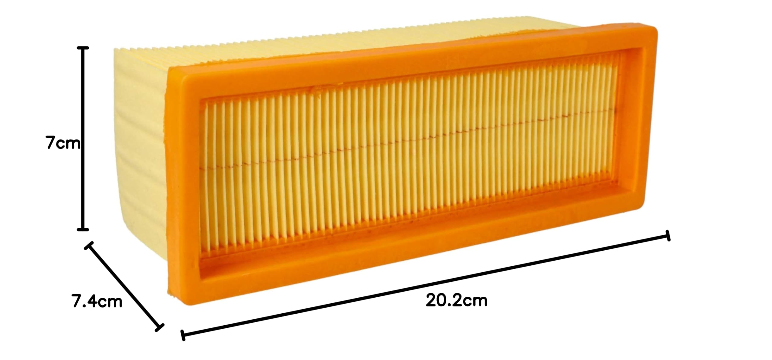vhbw 10x Filtro plisado plano compatible con Kärcher SE 6 Signature Line aspiradora - Elemento filtrante