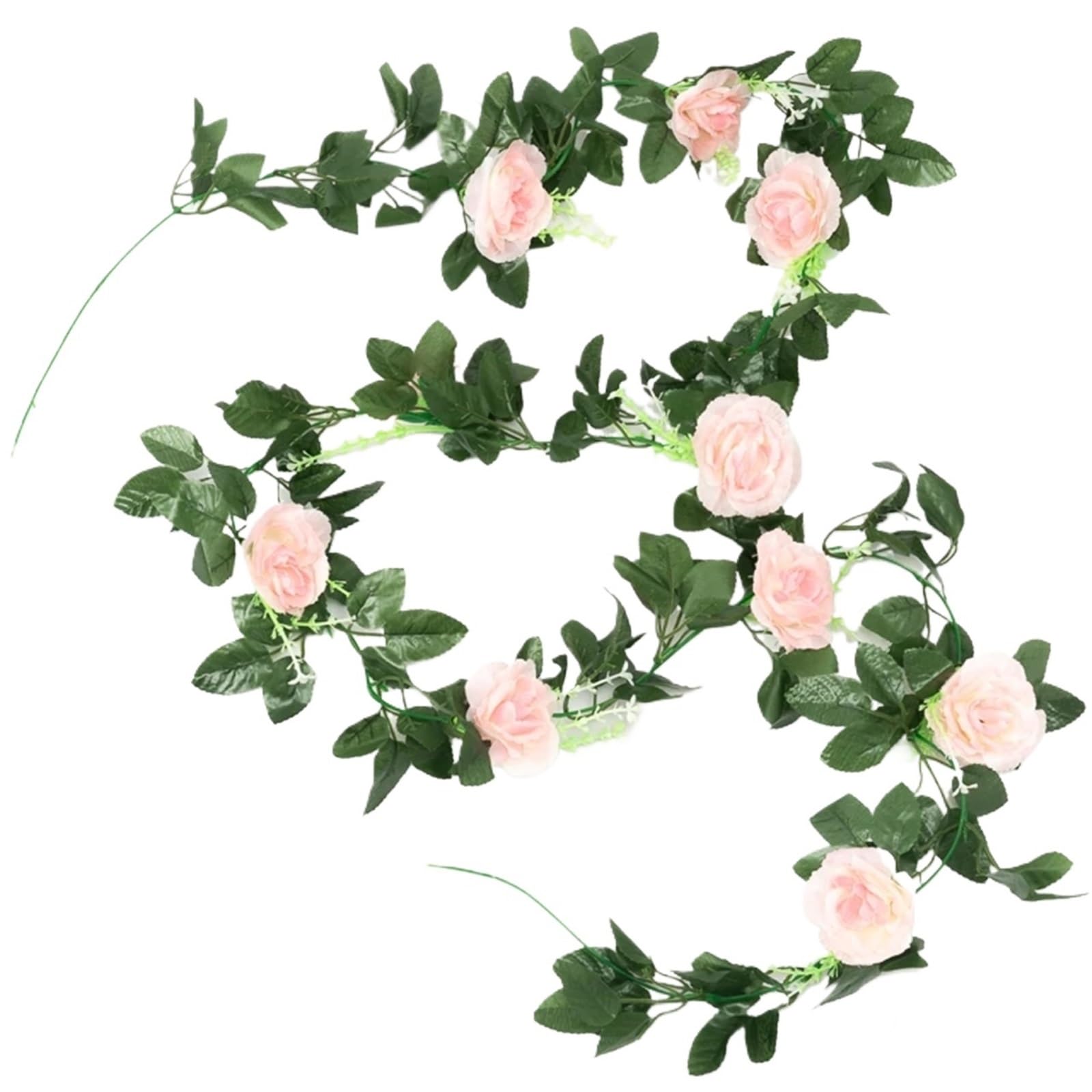 LXLAEOANG Artificial Flowers Silk Artificial Flowers Garland Rose Vine Hanging Wedding Home Garden Wall Christmas Decoration Arch Fake Plant Garlands