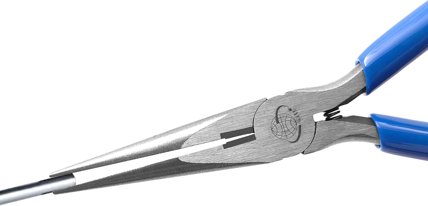 Needle Nose Pliers 6.5" - Long Nose Pliers with Wire Cutter for Jewelry Making, Electronics, Crafts