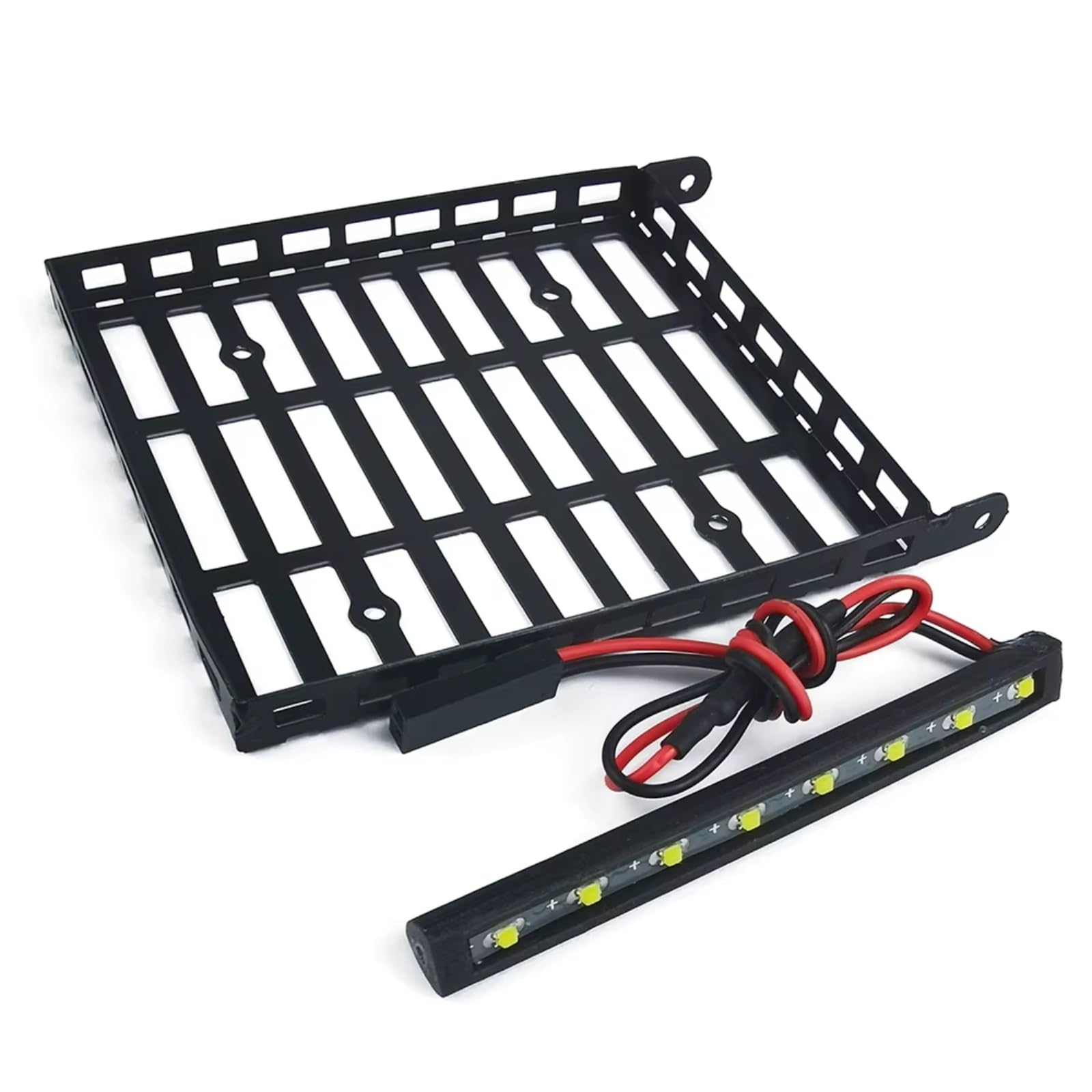 Per Axial Per SCX24 AXI00005 Per Gladiator 1/24 Portapacchi In Metallo Luce RC Auto Decorazione Accessori Accessori Giocattoli Rc