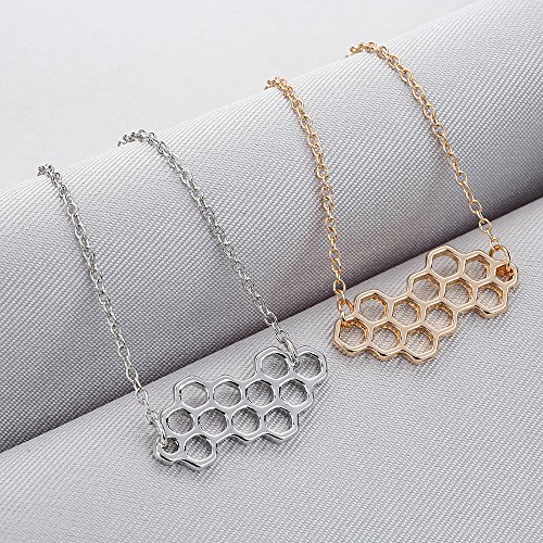 MINGHUA Honey Bee Honeycomb Hexagon Geometric Bracelet3