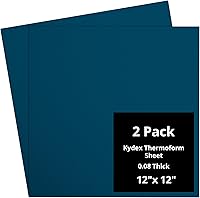 Vista 42 de Kydex Sheets - Solid Color DIY Kit for Crafting Holsters, Sheaths, and Mag Pouches - (8x8, 8x12, 12x12), Premium Thermoform Sheets - Thick, Durable