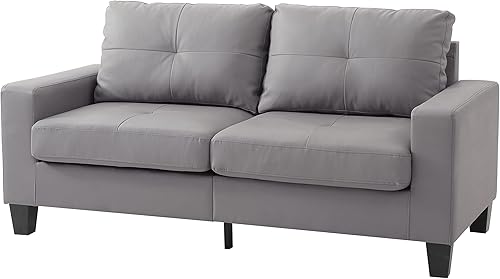 Glory Furniture Sofá modular de piel sintética Newbury en color gris