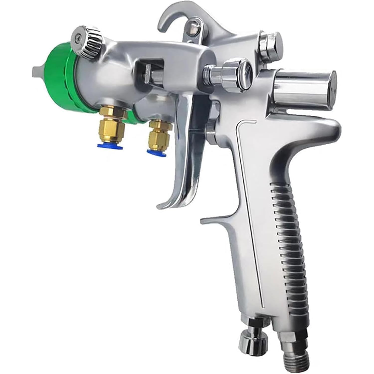 Pulverizador de pintura neumático de doble cabeza, pistola de pulverización de alta presión, boquilla de 1,3 mm, 4,0 bar, para acabados suaves en proyectos mecánicos y electrónicos
