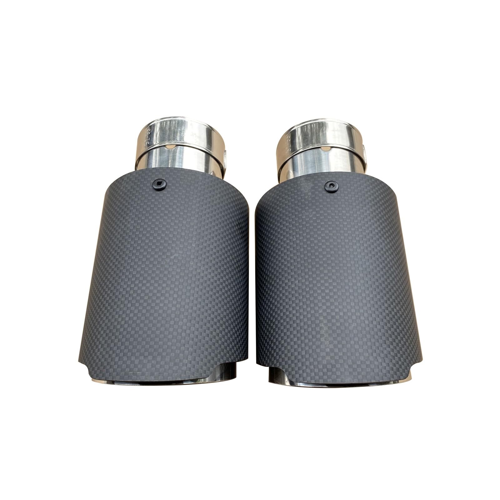 Car Silencer 1PC motoryzacyjny uniwersalny tłumik rury wydechowej ze stali nierdzewnej wykończenie z włókna węglowego końcówka(Custom Other Sizes)