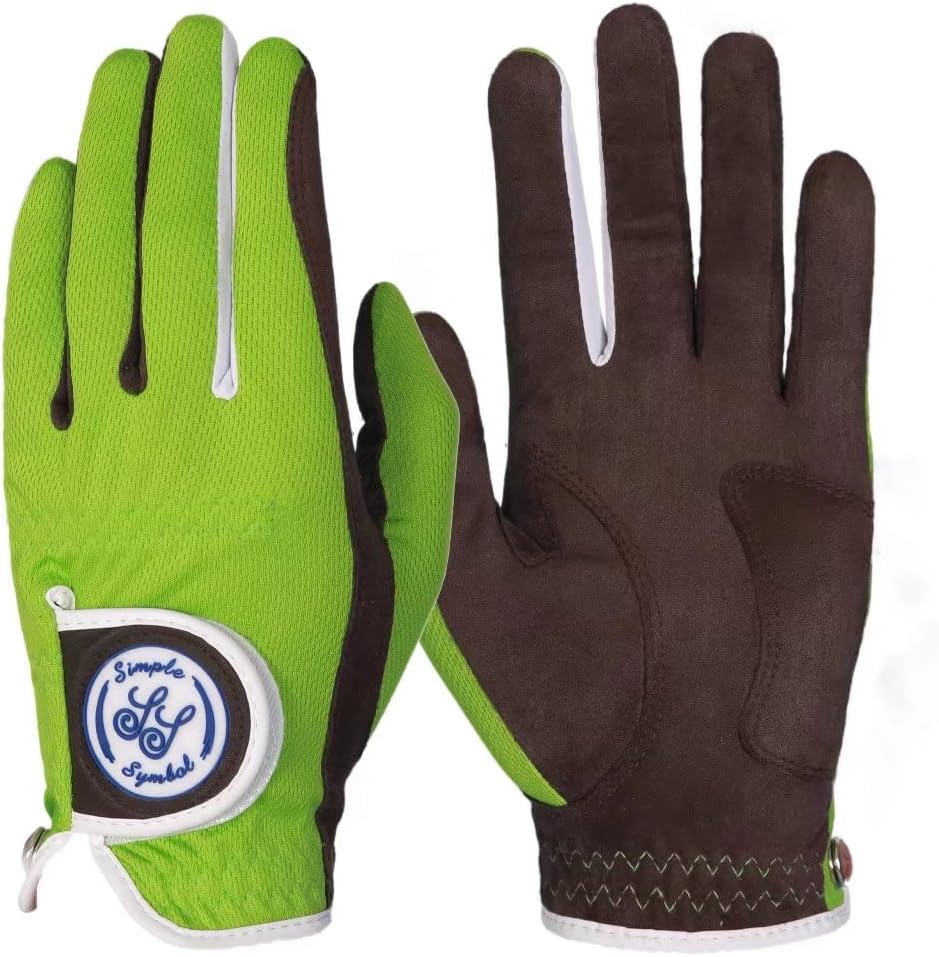 Men's RainGrip Golf Glove,Hot Wet Weather Comfort,Four Colors,White/Green/Navy Blue/Grey, Left Hand Or Right Hand(Green,L,Left)