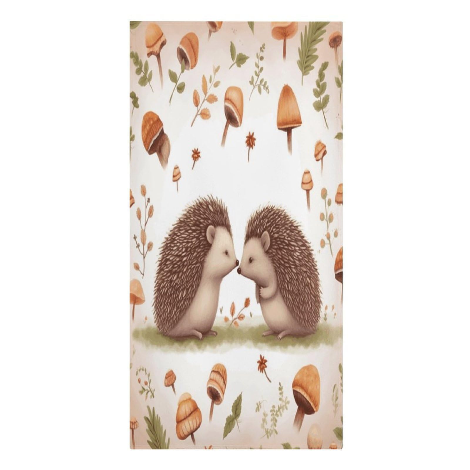 VstaDank Nature Lovely Hedgehog Lovers Beach Towels 30"x61" Microfiber Super Absorbent Large Bath Towels Cozy Soft Swim Travel Towel Quick Dry Thin Pool Towel Beach Accessories for Outdoor Adult