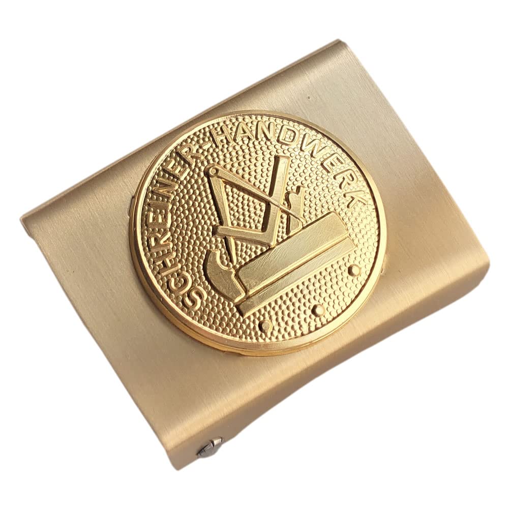 Koppelschnalle Steinsetzer Handwerk - Zunftzeichen Für Meister & Gesellen