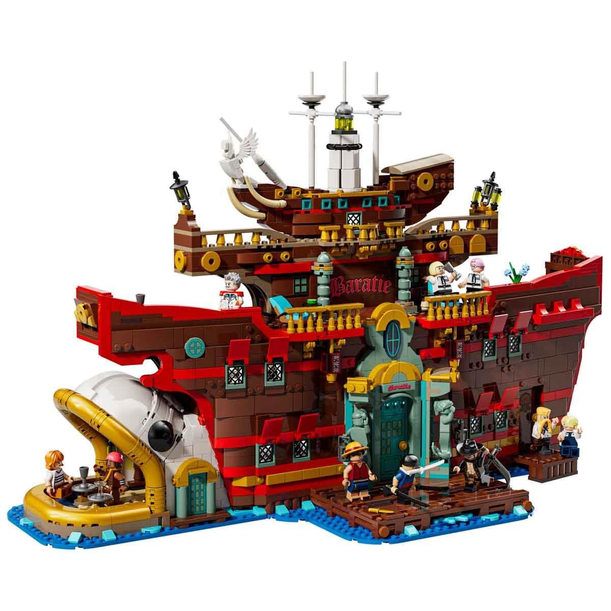 LEGO ONE PIECE Pływająca restauracja Baratie 75640 | Restauracja Baratie, zestaw dla dorosłych, prezent dla fana ONE PIECE, model do ekspozycji, 3402 elementy