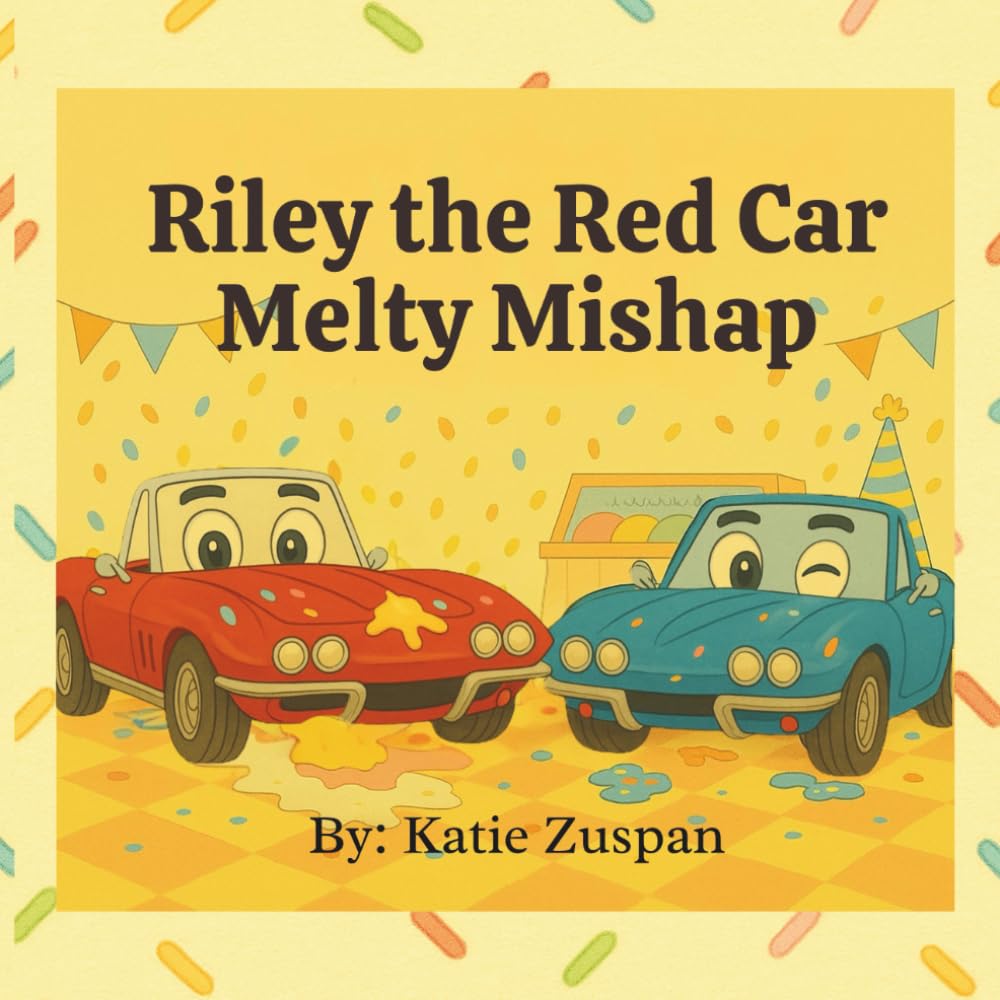 Riley the Red Car's Melty Mishap: A Rhyming Car Adventure About Ice Cream, Friendship, and Teamwork