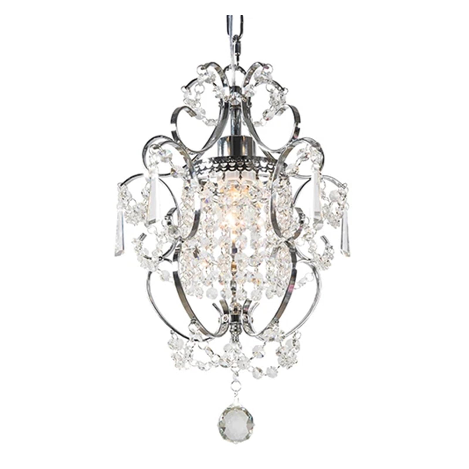 LYMSXAZOU Chandelier Light Fixture for Decorative Bedroom and Living Room - Crystal Raindrop Design