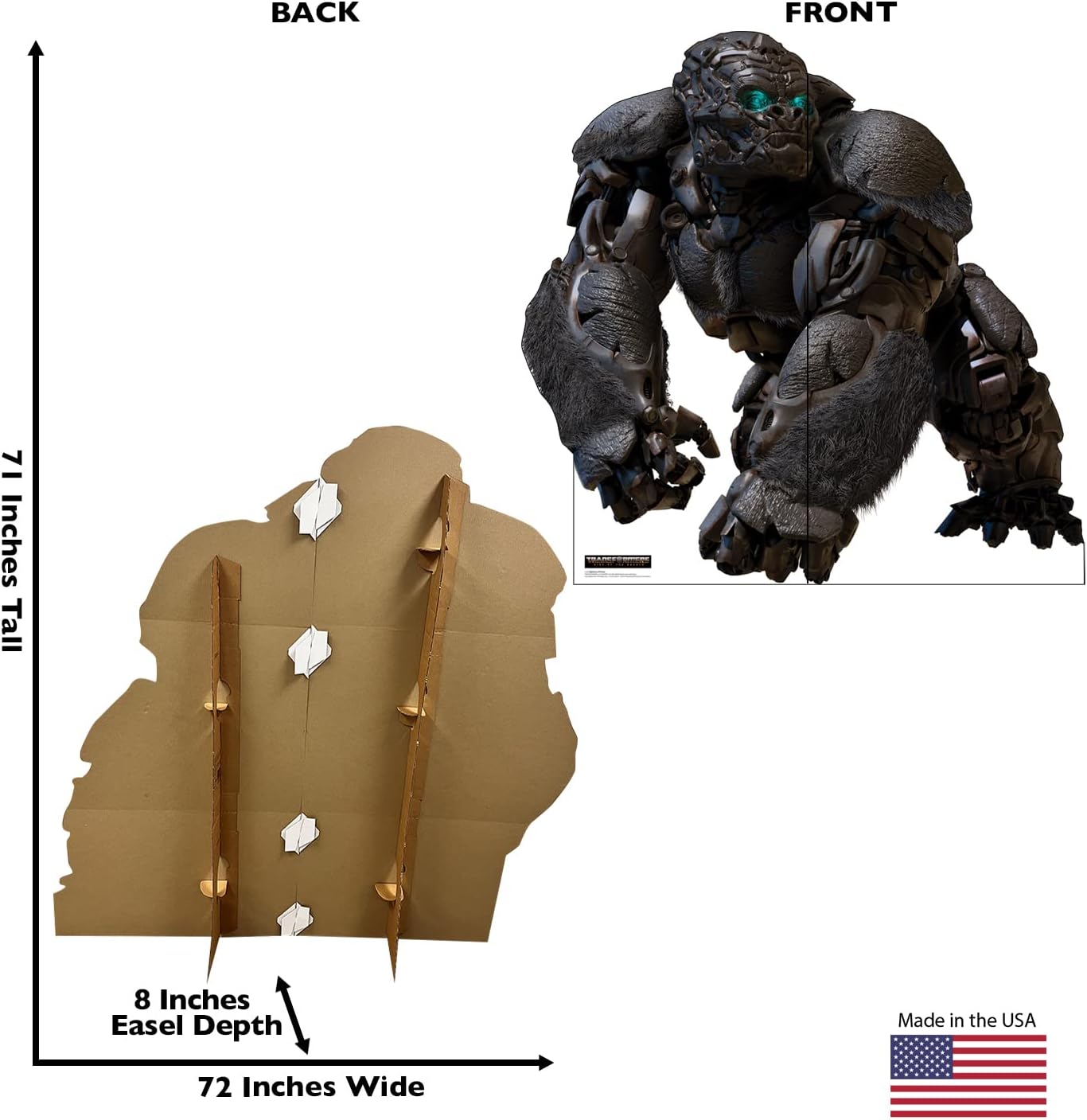 Cardboard People Optimus Primal Life Size Cardboard Cutout Standup - Transformers: Rise of The Beasts (2023 Film)