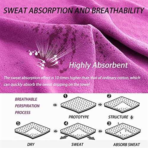 Bestori Yoga Towel Quick Dry Fitness Towel Rubber Grip Dots Non-Slip Bottom For Pilate Exercise 72X32 Inches Blue #TOP4