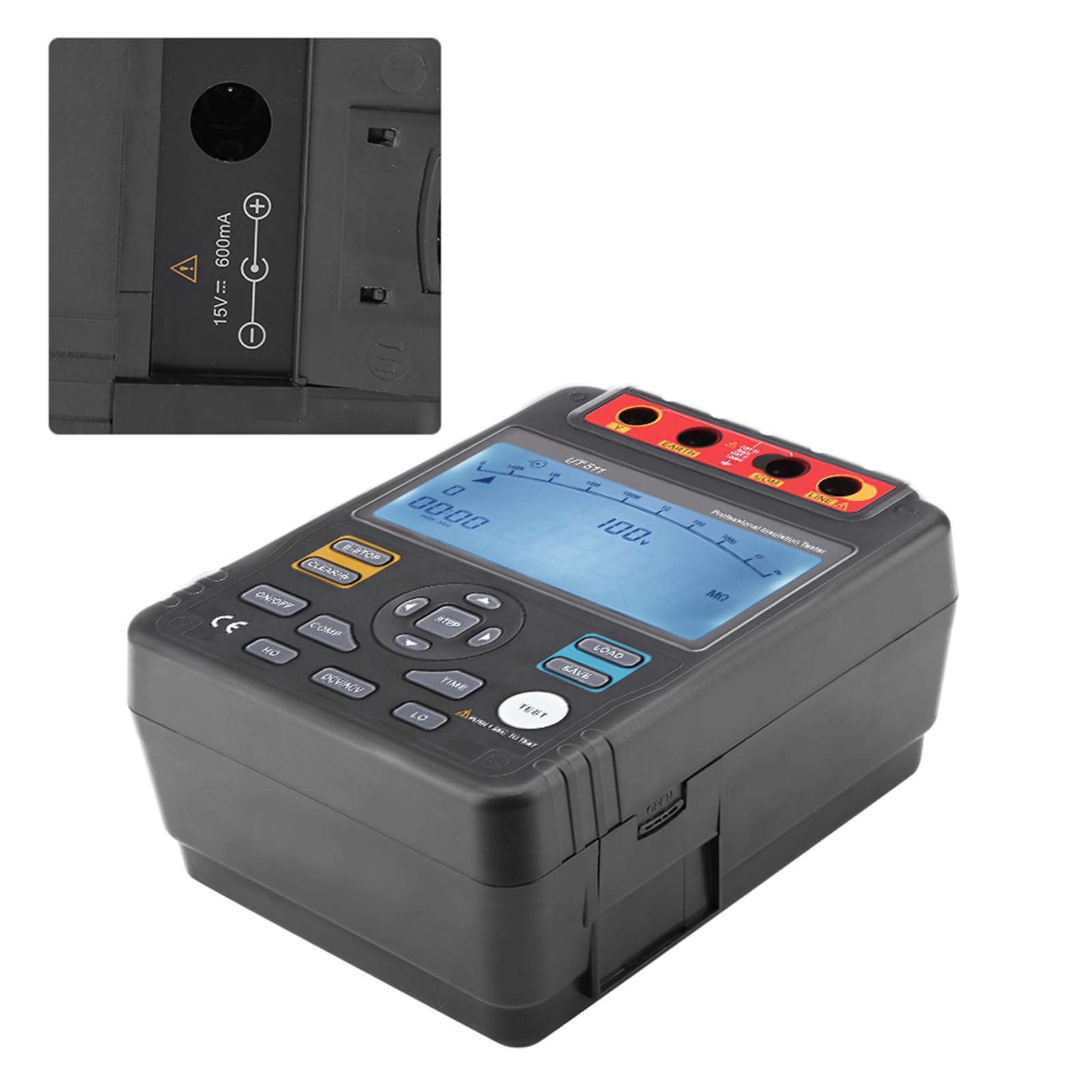 Probador de Resistencia de Aislamiento Digital UT511, Megóhmetro de Rango Automático para Diagnóstico Eléctrico, Tamaño Compacto para Uso in Situ