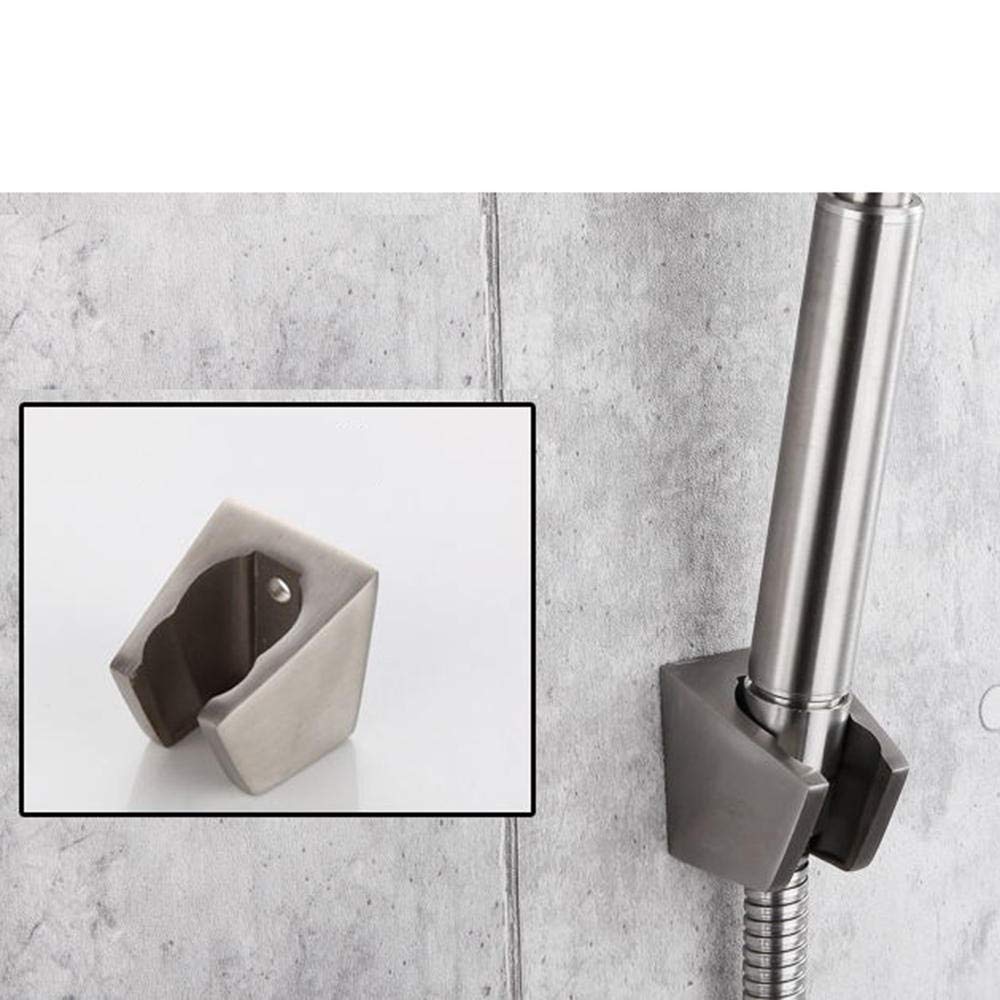 grifo de pared con ducha, con pistola, fregadero de cocina, grifo de acero inoxidable, agua caliente/fría, bandeja de lavandería, giratorio (cepillado)
