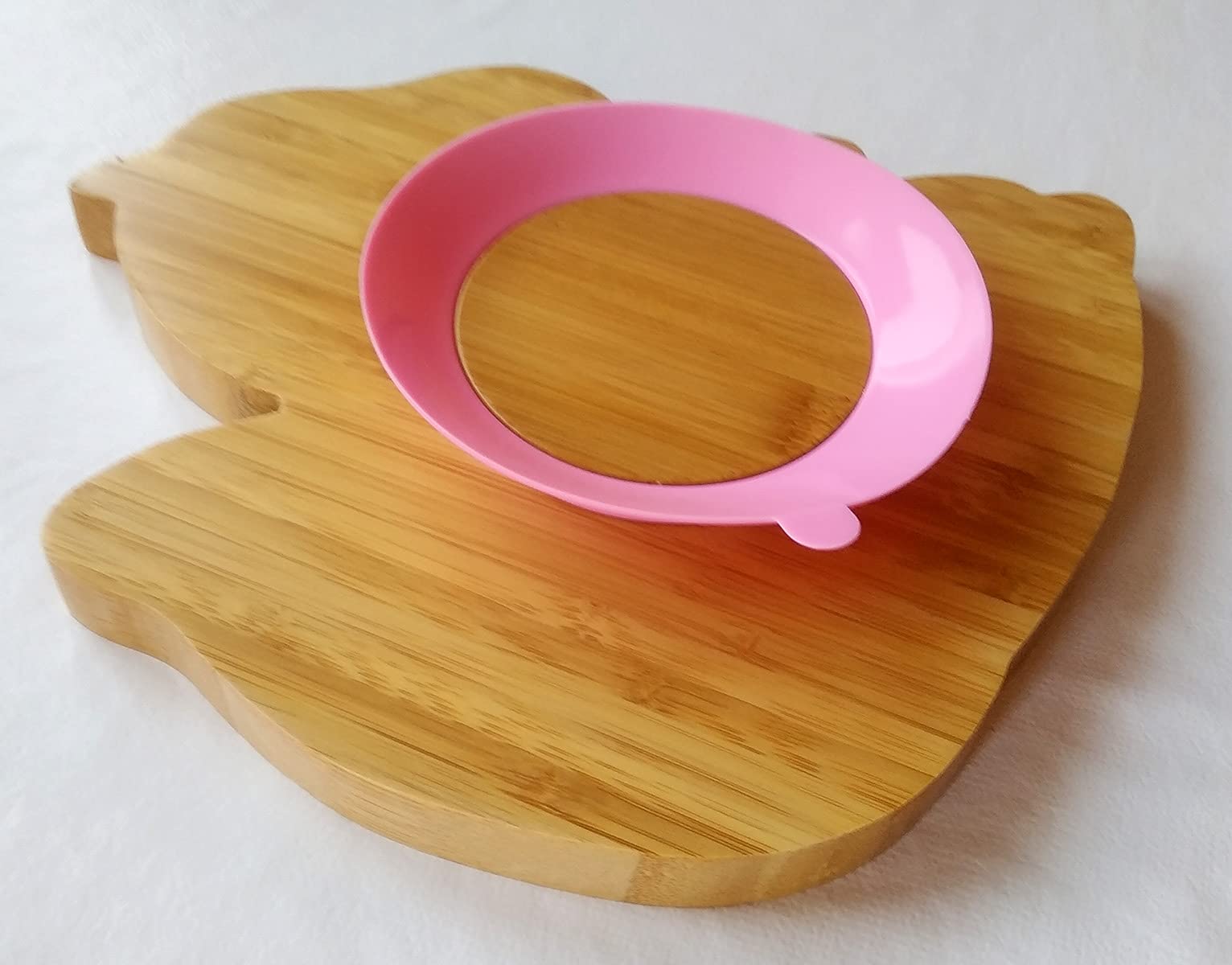 Set Stoviglie Bambù E Silicone SCOIATTOLO | Piatto 3 Scomparti, Cucchiaio E Bavaglino Con Ventosa, Senza BPA (Blu) - Foto 6