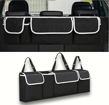 Car Trunk Organizer for Toyota RAV4 1994-2000, Hanging Trunk Storage Organizer Collapsible Backseat Hanging Organizer Universal for SUV MPV Truck