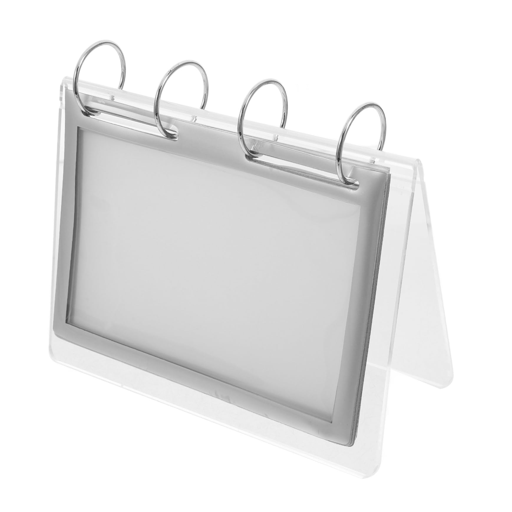 Operitacx 5piezas Soporte De Menú Vertical De Exhibidor De Carteles Transparentes Para Mesas Porta Menús y Publicidad Restaurantes y Oficinas Diseño Estable y Ligero