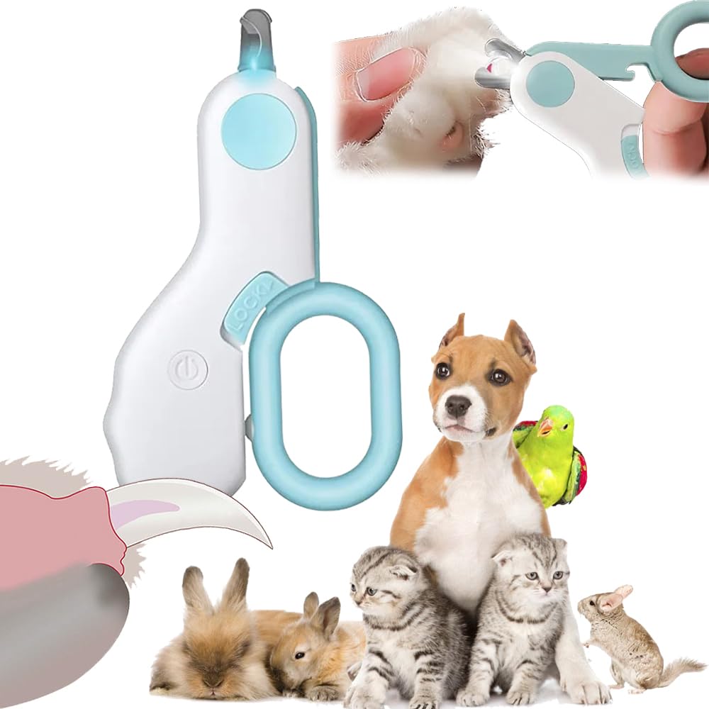 FLORISELL Pet Nail Clippers, with LED Lights, Avoid Excessive Cutting, Professional Beauty Care Tools, Suitable for Small Pets Such as Cats and Rabbits, Cats Claw Care Nail Care Clipper(Green) (B0CYY127GW) Amazon Price History, Amazon Price Tracker