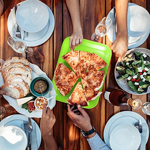 Doitool Appetizer Serving Tray Melamine Rectangular Fruit Platter Salad Steak Serving Plate Dish For Home Restaurant Green #TOP6