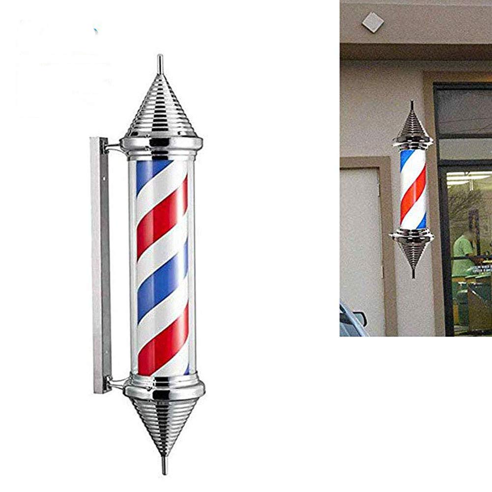 Amazon.co.jp: タワー形状バーバーポール90センチledバーバーショップ