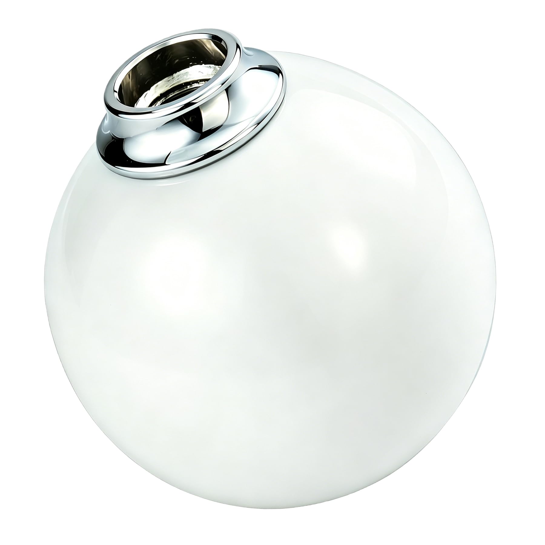 Padaodao White Round Shift Knob Handle Billiards Ball Gear Lever Stick Shifter Head For Most Manual Automatic Vehicles Car,