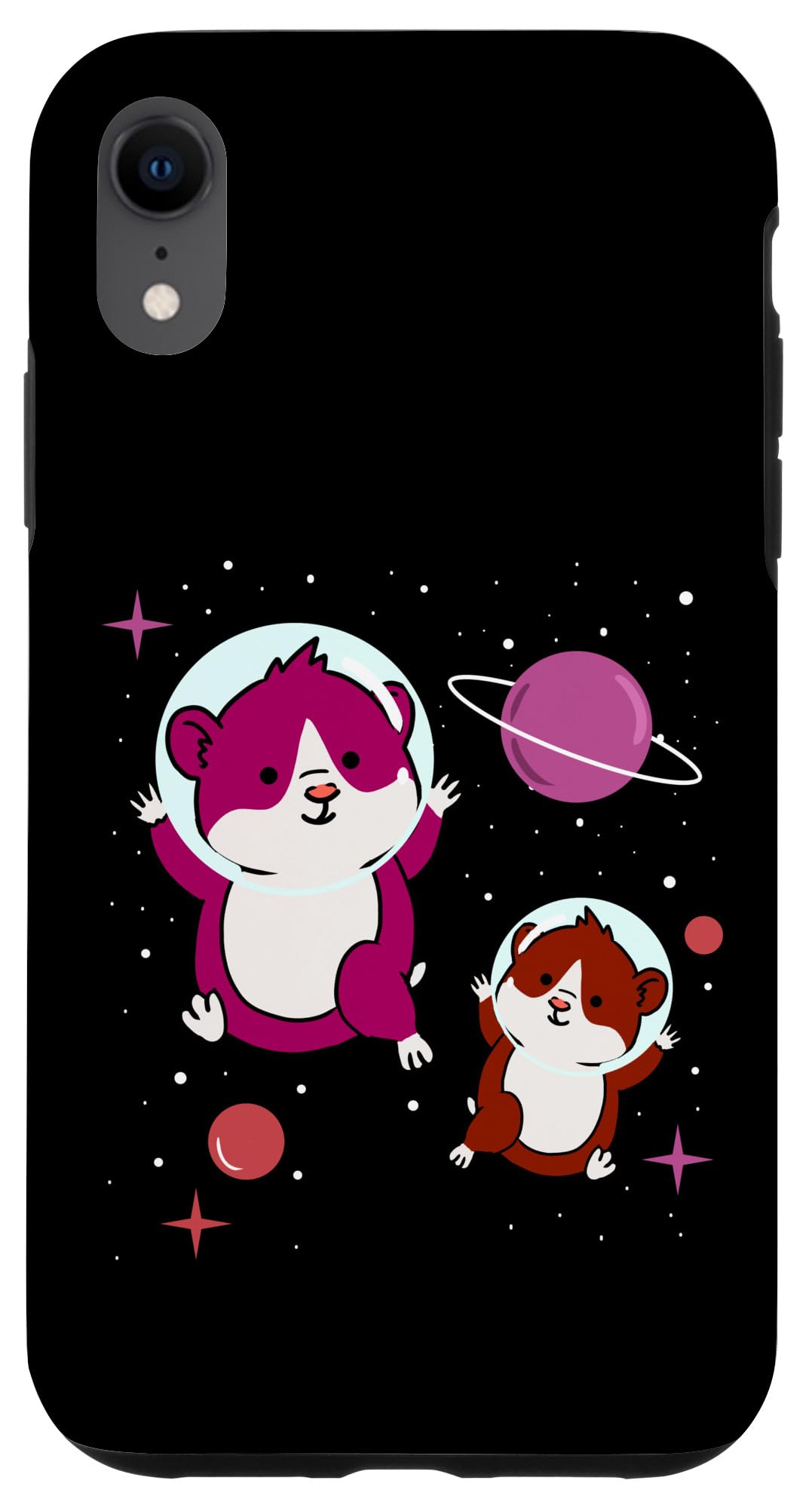 iPhone 立体刺繍スマホケース iPhoneケース Brothers Hamster Space PUレザー Jubilee | Green 01.Cat iPhoneアクセサリー